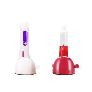 1pc Tenturier multi-fonctionnel Dispensateur nettoyant pour le visage Clips de calage roulant de dentifrice