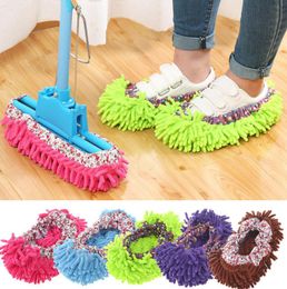 1PC Multifunctionele Vloer Stof Schoonmaken Slippers Schoenen Lui Dweilen Schoenen Thuis Vloer Schoonmaken Microvezel Schoonmaken Schoenen G0705