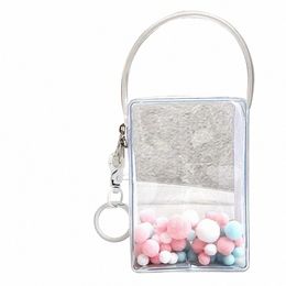 1pc Boîte Mystère Pochette De Rangement Organisateur Boîte Porte-clés Sac Étui De Rangement Classique Transparent Épaissir Porte-clés Portefeuille Sac De Poupée 31F8 #