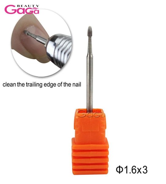 1PC Nails Cuticule Clean Bit 332 Shank for Electric Manucure Pédicure Drill Machine Noir Salon CARBUDE ROTARY DROOD FORT