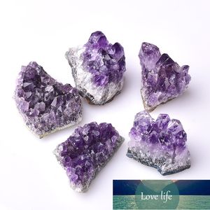 1PC Natural Amethyst Crystal Cluster Quartz Raw Crystals Healing Stone Decoration Ornament Purple Feng Shui Stone Ore Mineral