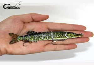 1pc nuevo 2016 8 secciones Lure de pesca 125cm20g Swimbait Cebo de pesca Ceba de ceboll