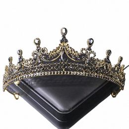 1 st nieuwe barok bruid crystal kroon tiara headdr sier haarbanden bruiloft ceremy koningin bruiloft accories f8cA #