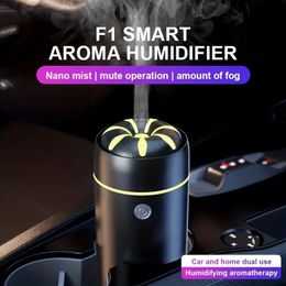 1 unidad, nueva máquina ultrasónica de aromaterapia de aceite esencial para coche, humidificador de aromaterapia portátil con USB para purificación de aire en aerosol para el hogar