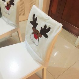 1pc Nieuwe Kerstmis Mrs Mr Santa Hat Dining Diner Tafel Party Chair Back Covers Party Xmas Tafel Home Huis Kerstdecoratie