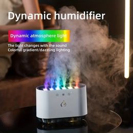 1pc nouvel humidificateur de ramassage dynamique humidificateur domestique de grande capacité grand Volume de brouillard lampe d'atmosphère colorée Machine d'aromathérapie créative tasse colorée