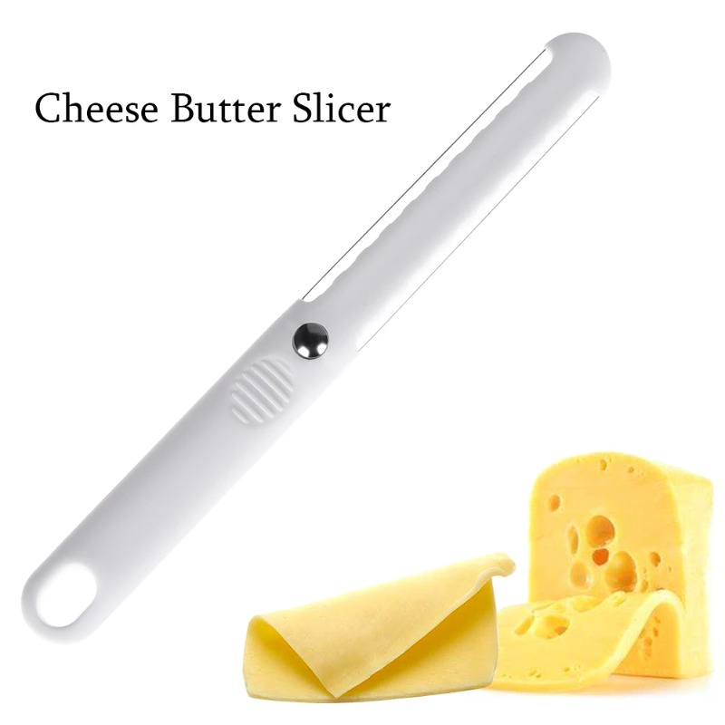 1pc nova folha de queijo de moda Manteiga cortadora de cortadores de cortador de manteiga Fios de ferramentas grossas grossas e macio queijo plástico Facil