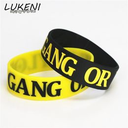 1 PC nouvelle mode Taylor Gang ou Die couleur remplie d'encre bracelet en Silicone large bracelets bracelets bande pour offrir cadeau SH14212768