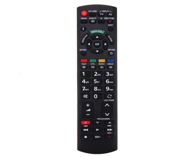 Télécommande de remplacement TV en plastique, pour Panasonic LCDLEDHDTV N2QAYB000487 EUR7628030 EUR7651030A Remote Control8320960, 1 pièce