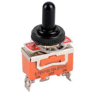 1Pc naranja SPDT 3 Terminal ON/OFF/ON interruptor de palanca interruptor impermeable sombreros B00061 BARD