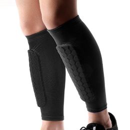 1pc Sports extérieurs Football Basketball Soccer Shin Guard Taflons en nid d'abeille Running Mand Relage