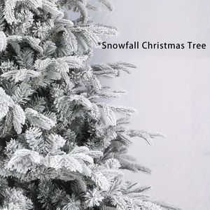 1pc, extra grote kerstboom PE gemengd PVC massaal wit sneeuweffect, simulatie encryptie geavanceerde decoratie, scènedecor, festivaldecor, kamerdecoratie, woondecoratie