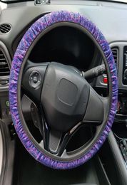 1 PC Party favor Mandala cactus leopardo neopreno El volante del volante del volante antideslizan y absorción de sudor cubierta de autos de automóvil 5722272