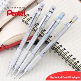 1PC Pentel Graphgear 500 Rédaction de crayons mécaniques Crayon automatique Crayon avec effacer pour les stylos pro 0,3 0,5 0,7 0,9 mm