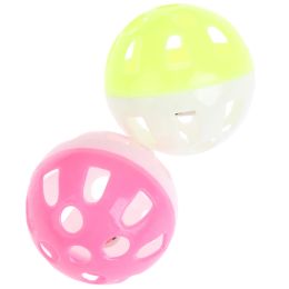 1pc Pet Cat Parrot Toy colorido Hollow Hollow Rolling Ball Ball Bird Toy Tráquico Cockatiel Parrot Cage Cage Fun Toys Color Random