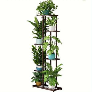 1 st plantenstand, 6 Tier 7 Potted Planter Rack Storage Organizer Flower Pot Holder Shees