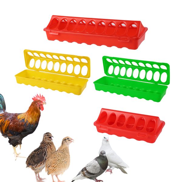 1pc Plastique Flip-Top Voteur d'oiseau de volaille Fondage d'oiseaux de poulet haché Pouchle d'oiseaux de faisan seau Poutteur de qualité de seau 20/30/40 / 50 cm