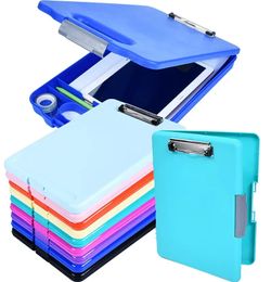 1pc Plastique Storage Cliblon de presse-papiers Case Document Dossiers Dossiers de fichiers Clips du presse