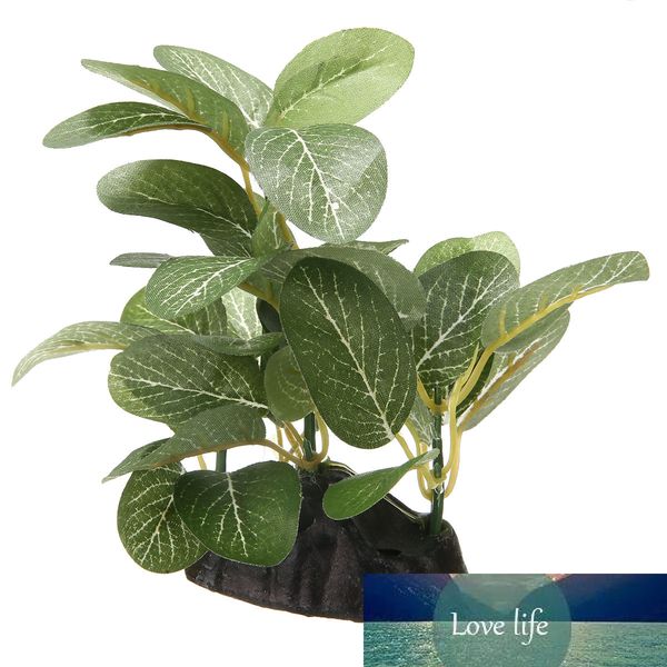 1pc plastique arbre aquarium plantes sous-marines ficus pour ornement de décorations de réservoir de poissons