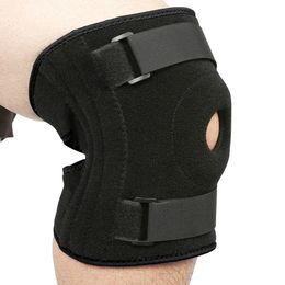 1PC Plus taille padfle de genou grand support réglable au genou avec stabilisateurs latéraux pour l'arthrite Ménisque Déchirure Sports Blessure 240323