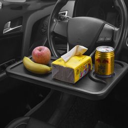 1pc Portable voiture volant Table à manger support voiture ordinateur Portable bureau support de montage manger travail boisson nourriture café plateau conseil