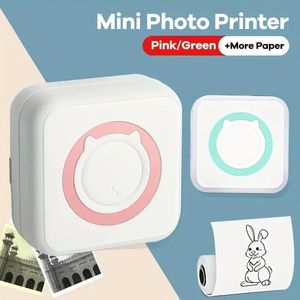 Imprimante de poche sans encre portable 1 PC : imprimante photo sans fil pour smartphones iOS/Android