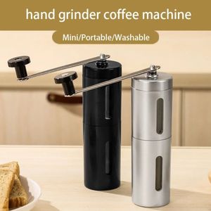 1PC Portable Manual Coffee Bean Grinder avec manivelle à la main Fine à Grind grossier pour l'espresso et voyager Accessoire parfait 240423