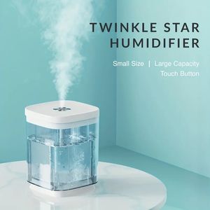 Mini humidificateur portable 1 PC : 1000 ml de brume fraîche, mode de pulvérisation d'éclairage de projection de ciel étoilé - Parfait pour la chambre, les voyages, le bureau, la maison