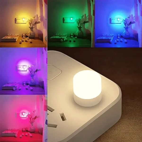 Lampe USB Portable 1 pièce, veilleuse créative, bon marché et pratique pour les étudiants et les conducteurs, lumière d'ambiance LED respectueuse des yeux