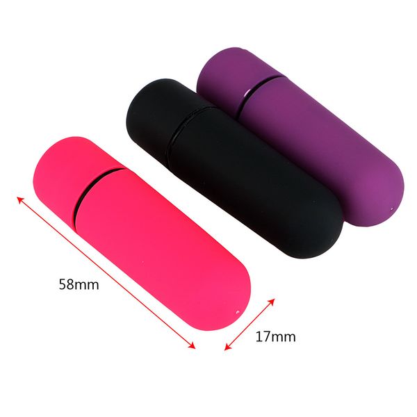 1 pc Puissant 10 Fréquence Mini Bullet Vibrateur Étanche Oeuf Vibrant Clitoris G-spot Stimulateur Gode Vibrateur Sex Toys pour Femmes