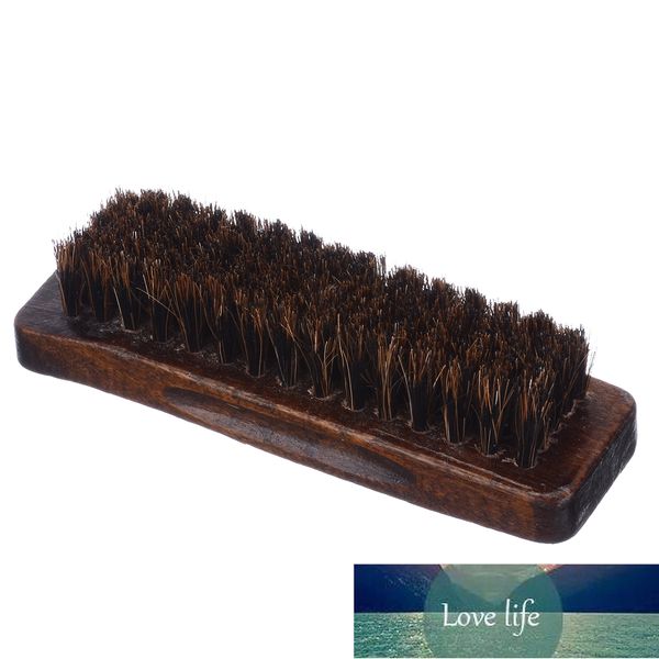 1pc pratique professionnel manche en bois brosse à poils de cheval bottes chaussures brillant vernis polissage nettoyant brosse outils de nettoyage à domicile prix usine conception experte qualité