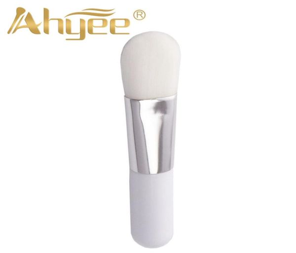 1PC Pro Pure White Small White Foundation Quality Brush Cosmetics Beauty Straight Synthetic Hair For Mask Bud Woman1781268