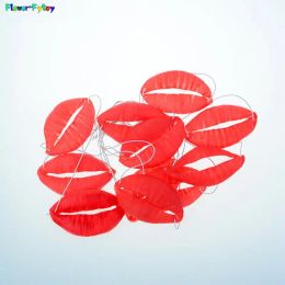 1pc accessoires blagues saucisse lèvres rouges épaisses grandes bouche halloween drôle d'horreur tartre masque