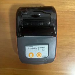 Mini-imprimante de reçus Portable PT210, imprimante thermique de reçus pour l'étiquetage, le classement, l'envoi et les codes-barres (Orange), 1 pièce