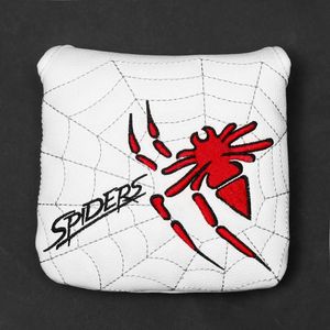 1 st PU Leer met Spider Borduren Magneet Golf Club Vierkante Mallet Putter Head Cover Headcover voor X Koper 240116