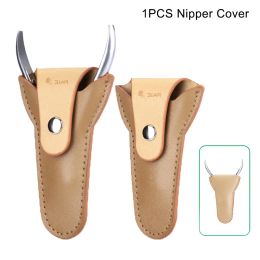 1PC PU Nipper Cover Couverture Ciseaux Sage de sécurité Couverture en cuir Protecteur Pédicure MANICURE Outils Tweezers Dead Skin Cap