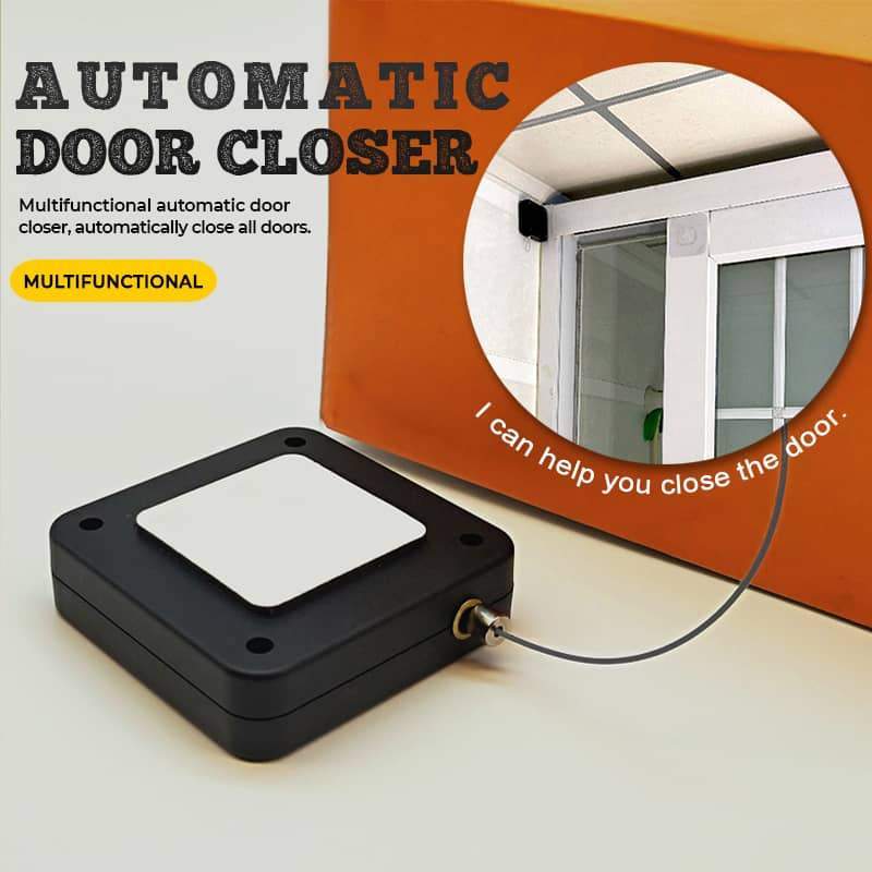 1PC Punch-free Automatic Sensor Door Closer Suitable For All Doors 800g Tension Automatic Door Closer Hole-free Door Closer