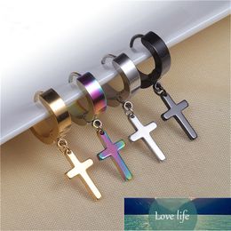 1pc punk meerdere rvs oorknopjes mannen vrouwen gotische cross round straat pop hiphop oor stud piercing sieraden fabriek prijs expert ontwerp kwaliteit Nieuwste stijl