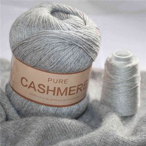 1PC Pure Mongolian Cashmere Yarn Crochet Hand-knitted Cashmere Knitting wool Yarny Scarf Baby Hand-Weaving Thread Yarns 70grams Y211129