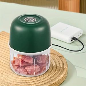 1 procesador de alimentos recargable, mini picador eléctrico de ajo, procesador de alimentos portátil, picadora de verduras, picadora de cebolla, picadora de carne inalámbrica con carga USB