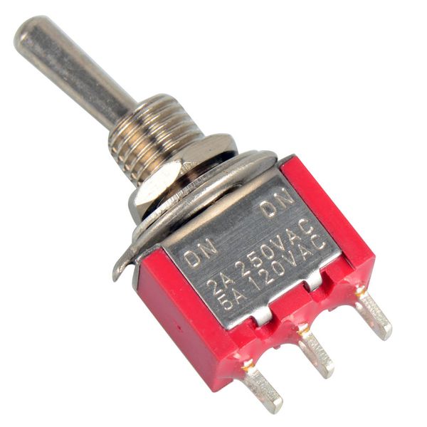1Pc rouge 3 broches MTS-102 SPDT interrupteurs à bascule miniatures ON/ONCapuchon étanche B00063 BARD