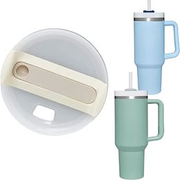 Tobeurs de remplacement 1pc Le couvercle blanc en plastique ajusté pour les tasses d'aventure et de trempe 2,0 de 40oz