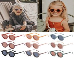 1PC Retro Round Frame Kids Sunglasses UV 400 Protection Eyewear for Children Sun Gresses Filles Boys Outdoor Beach Protection5006009