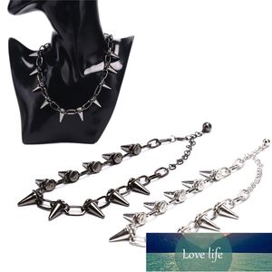 1Pc Rivets CBB Material Chokers Punk Goth Handmade Choker Necklace Spike Rivet Necklace Rock Gothic Chocker Factory price expert design Quality Latest Style