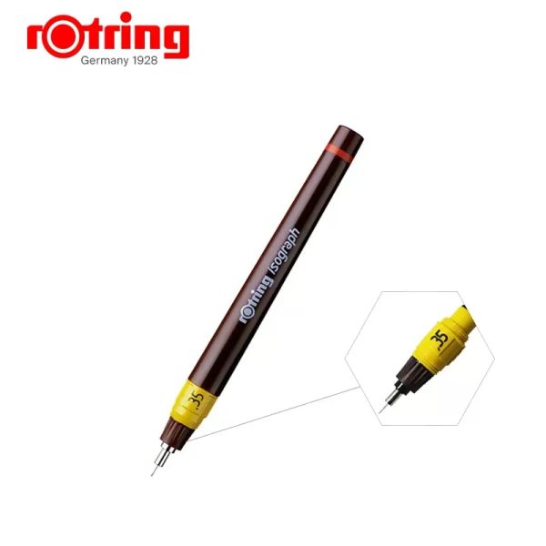 1 PC ROTRING ISOGRAL EIGINE PEN 0,1-0,8 mm Remplacement de remplacement de la gamme de crochet à encre addable stylo peint à la main / stylo à dessin