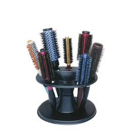 1PC Round Hair peigt stand en plastique outils de salon Brosse ciseaux support accessoires de peigne de rouleau