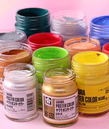 1pc sakura pigment gouache póster de 30 ml/45ml degumming pintura diseñador artista de color suministros de pintura 15 color opcional
