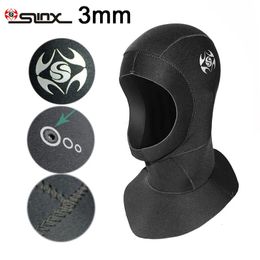 1pc Slinx Scuba Diving Hood 3 mm Néoprène Cap de plongée Hottes Dive Sporting Fishing Men imperméable Continuez au réchauffement Hat WetSuit Hood 240403