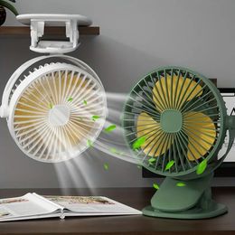 1pc, petit ventilateur de bureau, ventilateur à clip de bureau, ventilateur à 3 vitesses, clipsable, accrochable et stable, rotation à 720 degrés, fonctionnement des basses, batterie 1200 mAh, longue durée de vie