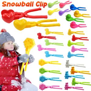 1 -stc sneeuwballclip Duck Bunny -vormige sneeuwbal maker clip Plastic winter Snow Snow Sand Mold Snowballs Tool voor sneeuwbalsporten
